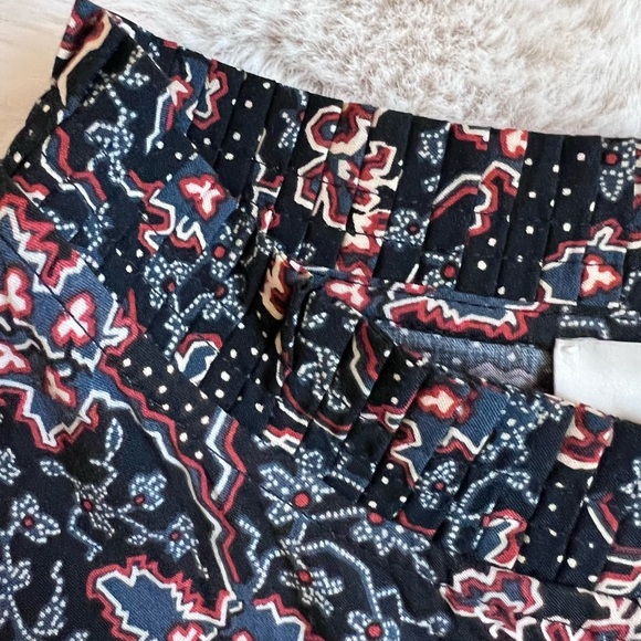 Loft Ruffle Black and Brown Floral Print Mini Dress Perfect for Fall Size Med - Picture 7 of 9